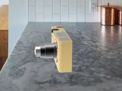 photo camera Low-poly 3D model
