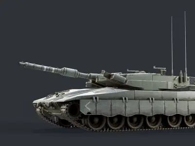 Merkava MK3 Low-poly 3D model