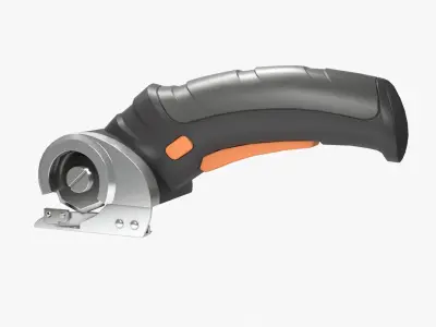 Cordless Electric Scissors Low-poly 3D model