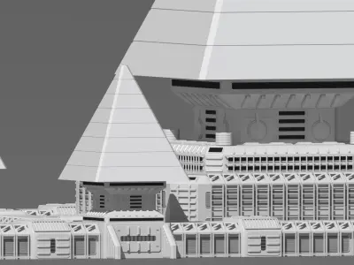 sci fi base  3D model