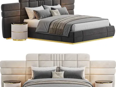 Norton 0801 Bed Low-poly 3D model