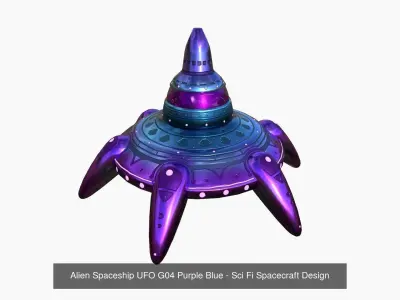 10 Alien Spaceship UFO G Collection - Sci Fi Spacecraft Design 3D Model Pack
