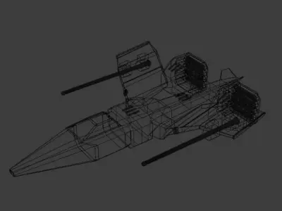 Space Fighter Jet  Free 3D model