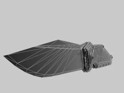 Kershaw Launch 7 knife Low-poly 3D model