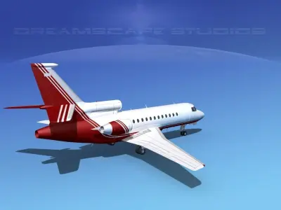 Dassault Falcon 900 V03 3D model