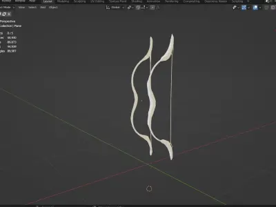 two bows  Free 3D model
