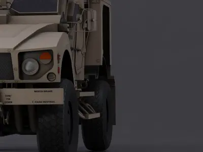 Oshkosh military vehicle Low-poly 3D model