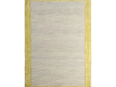 Wool Blend Tufted Tassel Rug 3D model