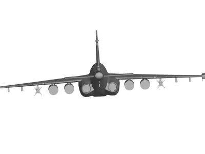 Sukhoi Su-25 3D model buy