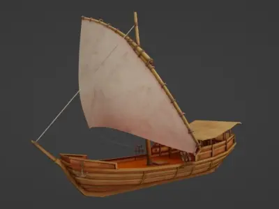 Sail Ship 3D model get