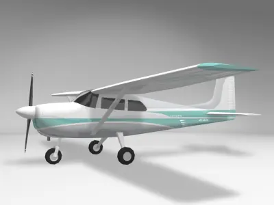 Cessna 175 Skylark Aircraft 3D model