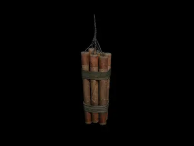 Dynamite - PBR - Textured Low-poly 3D model