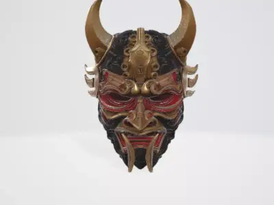 Samurai Mask 8 3D model