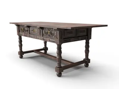 Antique Console 3D model purchase
