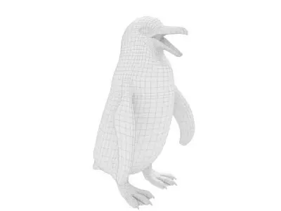 Magellanic Penguin Low-poly 3D model