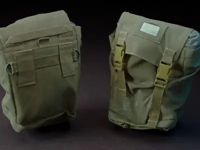 Military Mask Bag - photogrammetry 3D model