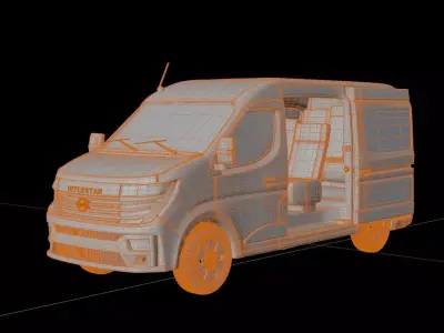 Nissan Interstar Passenger Van 3D model