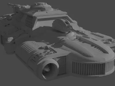 Star Wars Heavy Rebel Combat Landspeeder Battlefront 2004 3D print model