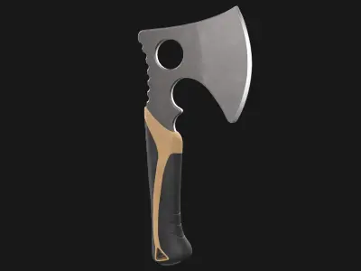 Axe Hatchet Low-Poly PBR GameReady Low-poly 3D model