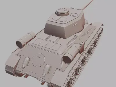 T 34 85  WoT Edition Game Inspired Medium 3D Printable  3D print model