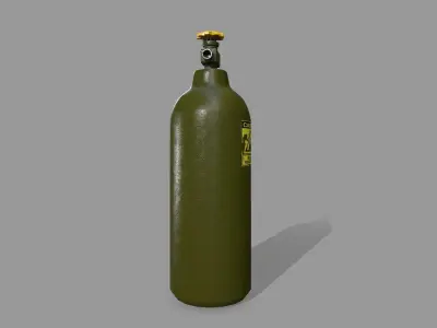 Propane Tank Low-poly 3D model 7
