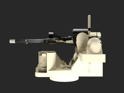 USMC MARINE AUTO TURRET 3D model