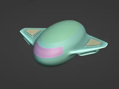 Sci-Fi Space Vehicle - HardSurface 3D model