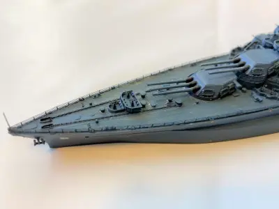 USS California US Navy Battleship  3D print model