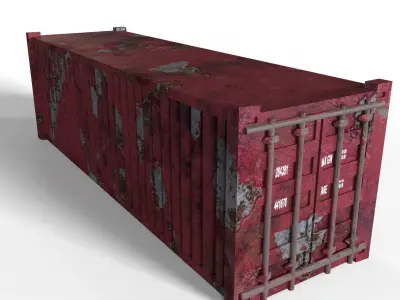 Old Container Low-poly 3D model