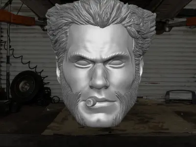 Wolverine Caville fan art 3D printable File For Action Figures  3D print model