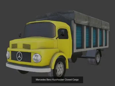 Mercedes Trucks Set 3D Model Pack