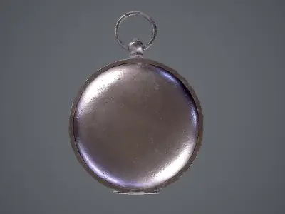 Antique compass Low-poly 3D model