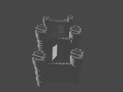 Medieval Castle Free 3D model buy