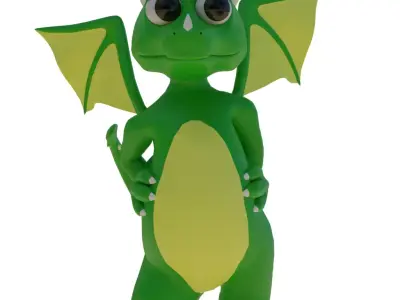 Dragon 3D Model Low-poly 3D model