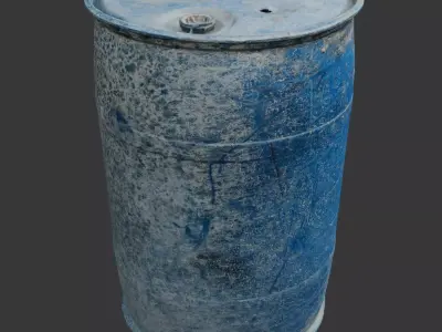Plastic Barrel Free 3D model purchase