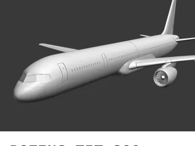 Boeing 757-300 3D print model