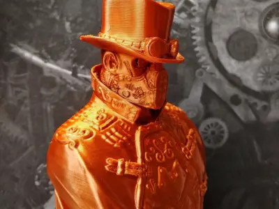 Steampunk Bust 3D print model