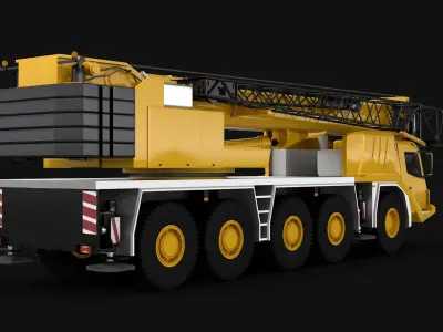 Mobile Crane GMK 5059 3D model purchase