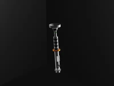 lightsaber 3D model color Low-poly 3D model