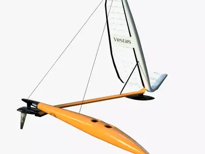 Vestas Sailrocket Low-poly 3D model