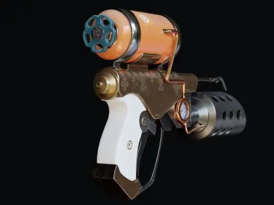 Stylized Flamethrower 3D model