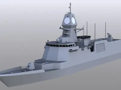FFG Chungnam class FFX Batch III Low-poly 3D model