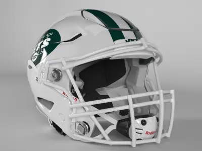 NEW YORK JETS Helmet Football AFC EAST PBR updated 2025 3D model