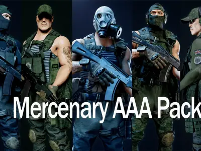 Soldier-Pack AAA Low-poly 3D model