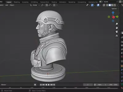 Chinese Special Operations Forces Chess Piece 3D print model