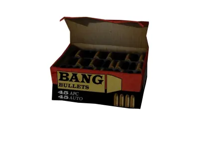 Bullets Case Low-poly 3D model