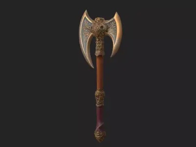 axe 3D Model 001 Low-poly 3D model