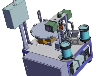 Rotary assembly welding machine 3D model