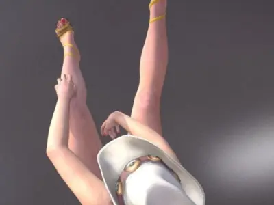 VAQUERITA co DRIVER LITTLE COWGIRL COMPANION OBJ 3D model 3D model