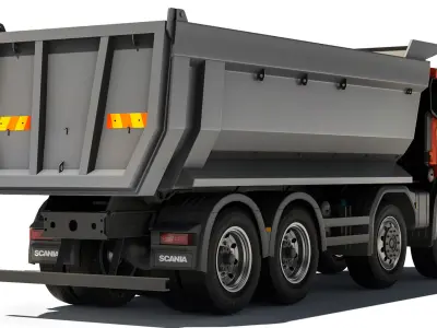 Truck G500 XT 8x4 tipper 2022 3D model
